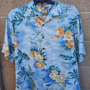 Tommy Bahama XL 100% silk Hawaiian shirt